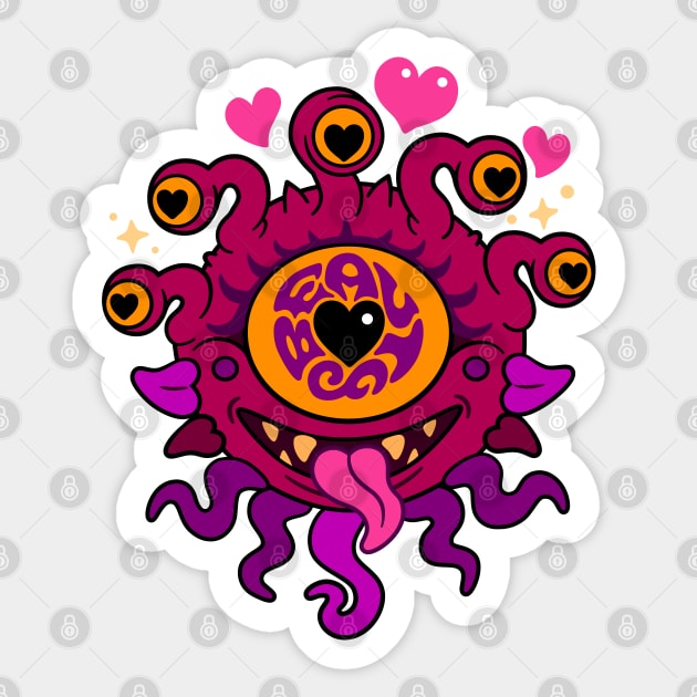 Beauty is in the Eye of the Beholder Sticker by dreambeast.co